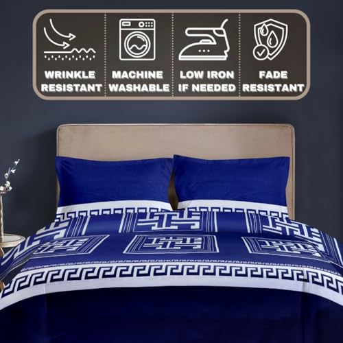 Duvet Cover Set (Blue Labyrinth ) - Image 6
