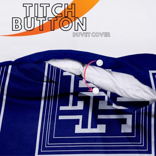 Duvet Cover Set (Blue Labyrinth ) - Image 5