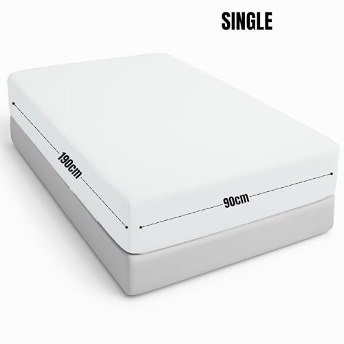 Microfibre Fitted Sheet White - Image 5