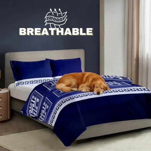 Duvet Cover Set (Blue Labyrinth ) - Image 3