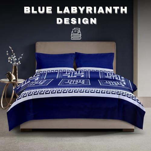 Duvet Cover Set (Blue Labyrinth ) - Image 2